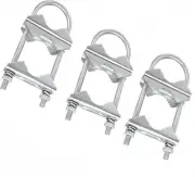 3 Set Jaw Block Aerial Double Antenna Mast Clamp Kit WizeFolk V Jaw Bracket Wa