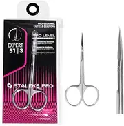 STALEKS PRO Expert SE-51/3 Professional Cuticle Scissors Ergonomic Rings Stainless Steel