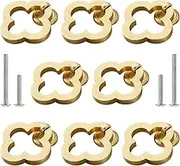 Ruiao 10 Pack 55mm Cupboard Knobs Cabinet Knobs Drawer knobs,Zinc Alloy Drawer Knobs,Dresser Knobs with Screws,Cupboard Knobs for Kitchen,Bathroom (10, Gold)