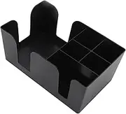 Coffee Station Organizer Multifunction ABS Upright Condiment Holder 6 Compartments Office Home