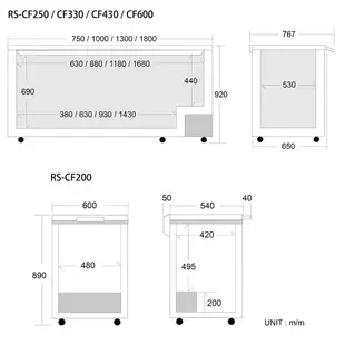 瑞興3尺3上掀冷凍櫃＿贈7-11 $200 禮券 RS-CF330