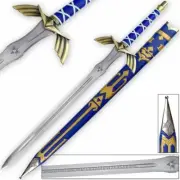 Legend of Zelda Master Sword Skyward Limited Edition Deluxe Replica W/ Belt New