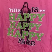 Duck Dynasty T Shirt Duck Commander Happy Women’s Phil Robertson XXL Pink Green