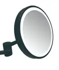 Remer Illusion Round Magnifying Bathroom Shaving Mirror with LED Lighting Matte