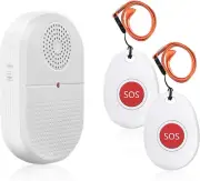 Wireless Caregiver Pager Vibration Alert System, SOS Emergancy Call Button Alarm