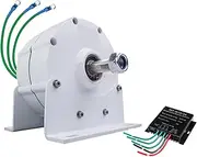 No Noise Gearless Permanent Magnet Generator, 12V-220V 12000W Low Speed AC Alternator Generators with Base for Wind Generators and Turbines