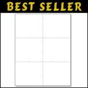 Versatile Perforated Sheets for Laser Printers - Ideal for Cards and Invitations