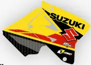 SUZUKI RM125 & RM 250 Travis Pastrana Team Suzuki Style Replica Graphics Kit