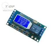 6-30V Micro USB Relay Module Delay LED Display Trigger Delay cycle Time Switch