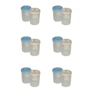 6x Homeleisure Screwtop 1.0L Plastic Container Pantry Storage Jar w/Lid Assorted