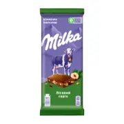 Milka Milk Chocolate with Forest Hazelnut Packaging 90g × 24pcs(76.2oz 4.76lb)