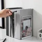 Hollow Simple Book Stand Sturdy Document Holder Metal Bookends Office