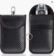 Faraday Pouch for car Keys 2 Pack Faraday Bag Car Key Signal Blocking Pouch Keyl
