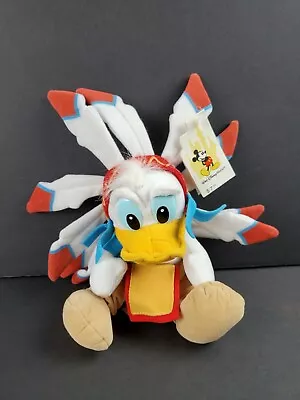 Walt Disney World Bean Bag Plush Frontierland Donald Duck Doll Toy NWT New