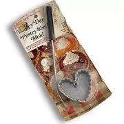 Vintage Happy Day Pastry Shell Heart Fryer Mold With Handle for Chef