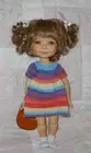 Monique AMANDA Doll Wig SZ 8/9 LT STRAWBERRY BLONDE Layers & Curly Ponytails NWT
