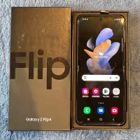 在飛比找蝦皮購物優惠-SAMSUNG Z flip4 256G 藍 功能正常 二手