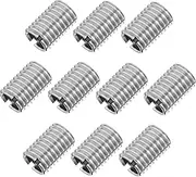 Stainless Steel Thread Insert Kit 10pcs Thread Conversion Adapters for Fastener Repair Locking Feature