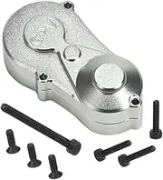 Aluminium 7075 Center Gear Box Housing Set with Covers for Losi 1/18 Mini LMT 4X4 Brushed Monster Truck RTR-LOS01026 Upgrades - Silver