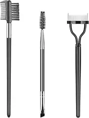 [FDHBDF] Pack of 3 Eyelash Brush, Eyebrow Brush, Eyelash Comb, Eyelash Cutter, Brow Comb & Eyelash Spoolie, Professional Eye Makeup Tools