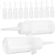 VICASKY 12pcs Hair Dye Applicator Bottles with Pointed Mouth Durable Squeeze Bottles for Hair Coloring Shampoo Conditioner and Scalp Treatments Easy to Use and Refillable