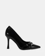 IKEDA Black Patent Pumps