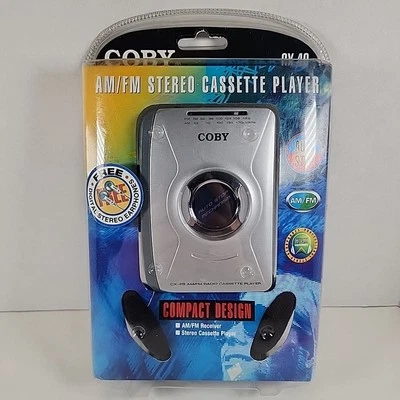 Coby CX-49 Stereo Cassette Tape Player & AM FM Radio! NIB! Free Shipping!