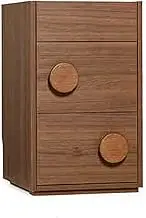 GUAWJRZDP Storage Cabinet, Vintage Drawer Chest, Wood Chest of Drawers, Storage Cabinet for Closet, Extremely Narrow Chest of Drawers, for Bedroom Living Room, Walnut(3-Tier)