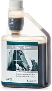 Alfavet Umijo Immune Horse, Immune Strengthening for Horses, Supplementary Feed Sugar-Free, 500 ml Dosing Bottle