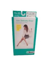 Juzo 4700 Unisex White Knee High Compression Sock AD Size 3 15-20 mmHg