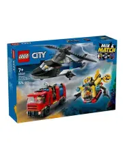 [LEGO] City Helicopter Fire Truck And Submarine Remix 60462 Toy Playset