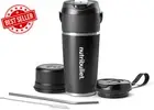 Flip USB-C Rechargeable Portable Blender with 530Ml Steel Cup, Black