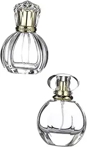 Ipetboom 50ml Reusable Perfume Bottles Set Glass Perfume Storage Bottles Fine Seal for Travel Beauty Products