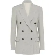 [Brunello Cucinelli] Brunello Cucinelli Canvas Blazer 40 IT GREY