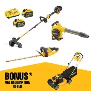 DeWALT 54V 3 Piece Line Trimmer, Hedge Trimmer and Blower Cordless Kit