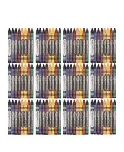Amazon Basics Crayons - 8 Assorted Colors, 12-Pack