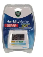 Vicks Humidity and Temperature Indoor Comfort Monitor V70 Battery Powered NEW