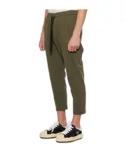 drawstring casual pants L,M Brown