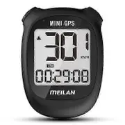 MEILAN M3 Mini GPS Bicycle Computer Cycling Computer IPX5 Waterproof Smart Speedometer with 1.7 inch Display Screen Black