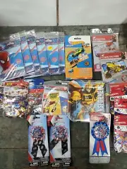 Birthday Party Supplies Lot. New Transformers, Power Rangers, Hot Wheels, Spider