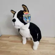 Melissa & Doug Boston Terrier Dog Large 20” Plush Stuffed Animal, Realistic, NWT