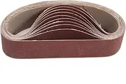 10pcs 30x330mm Abrasive Sanding Belts 240 Grit Sanding Grinding Polishing Tools for Sander Power Rotary Tools