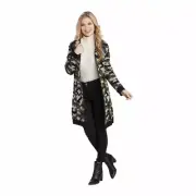 Mud Pie FLETCHER WOOL CARDIGAN size S/M camouflage