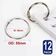 Hinged Ring Clips Binder Metal Scrap booking Split Album 16 20 25 30 38 50 55 mm