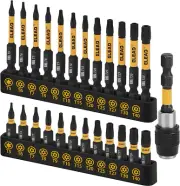 Tamper Proof Torx Bit Set: 25 Pieces T5-T40 Torx Bits Set | Torx