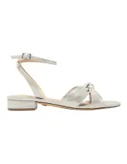 [NINA] Sulma Sandals in Silver Shimmer Suedette