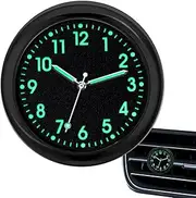Clock for Car Dashboard | Analog Car Clock Glowing,Quartz Automotive Replacement Clocks, Stick On Clock for Car Dashboard, Sticky for Vehicle Automotive