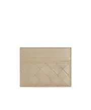 Intrecciato Credit Card Case One size Hazel/Glacier Blue