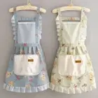 Korean Style Lace Aprons Waterproof Painting Apron for Women Girl