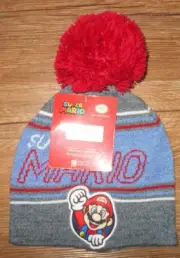 Super Mario Bros Boys One Size Fits Most Beanie Hat